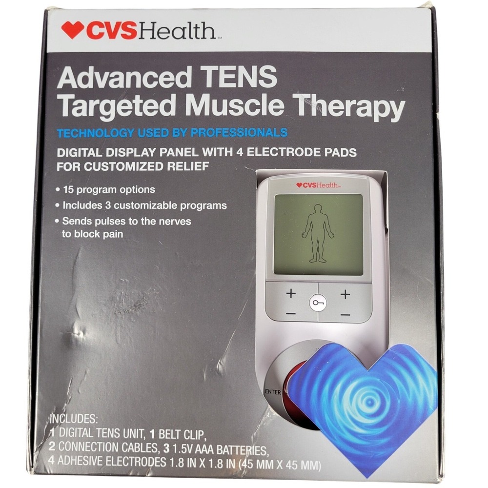 CVS Health Advanced TENS Targeted Muscle Therapy Digital Unit 15 Programs 644.79